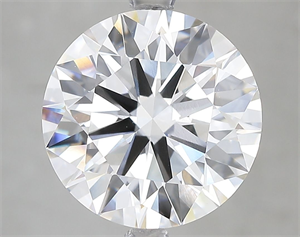 Picture of Lab Grown Diamond 5.01 Carats, Round with Ideal Cut, E Color, VVS2 Clarity and Certified by IGI