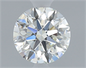 Natural Diamond 0.40 Carats, Round with Excellent Cut, J Color, VVS1 Clarity and Certified by GIA
