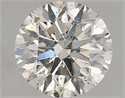 Diamante Natural 1.50 quilates, Redondo , Color J, claridad SI2 y certificado HRD