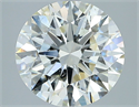 Natural Diamond 3.07 Carats, Round with Excellent Cut, K Color, SI1 Clarity and Certified by GIA