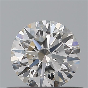 Picture of Natural Diamond 0.45 Carats, Round with Excellent Cut, E Color, VVS1 Clarity and Certified by GIA