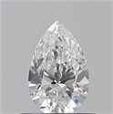 Natural Diamond 0.50 Carats, Pear with  Cut, E Color, VS2 Clarity and Certified by GIA