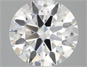 Del inventario de diamantes de laboratorio, 1.03 quilates, Redondo , Color D, claridad VVS2 y certificado IGI