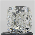 Natural Diamond 0.72 Carats, Cushion with  Cut, I Color, SI2 Clarity and Certified by GIA