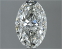 Natural Diamond 1.61 Carats, Oval with  Cut, H Color, SI2 Clarity and Certified by IGI