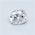 Diamante Natural 0.51 quilates, Del cojín , Color D, claridad SI2 y certificado GIA
