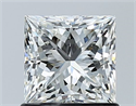 Natural Diamond 1.01 Carats, Princess with  Cut, H Color, VS2 Clarity and Certified by GIA