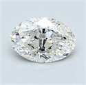 1.01 Carats, Oval Diamond with  Cut, F Color, IF Clarity and Certified by GIA