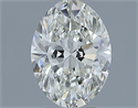 Natural Diamond 0.70 Carats, Oval with  Cut, I Color, VVS1 Clarity and Certified by IGI