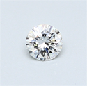 0.32 quilates, Redondo Diamante , Color G, claridad VS2 y certificado por GIA