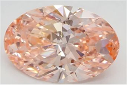 Picture of Lab Grown Diamond 2.01 Carats, Oval with  Cut, Fancy Vivid Pink Color, VS1 Clarity and Certified by IGI