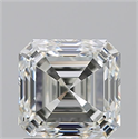Natural Diamond 1.70 Carats, Asscher with  Cut, I Color, VVS1 Clarity and Certified by GIA