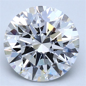 Picture of 3.07 Carats, Round Diamond with Excellent Cut, D Color, VS2 Clarity and Certified by GIA