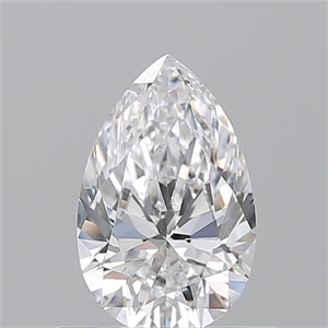 Picture of Natural Diamond 0.70 Carats, Pear with  Cut, D Color, VS2 Clarity and Certified by GIA