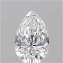 Natural Diamond 0.70 Carats, Pear with  Cut, D Color, VS2 Clarity and Certified by GIA
