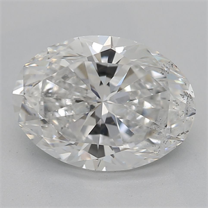 Foto Diamante Natural 2.01 quilates, Ovalado , Color E, claridad SI1 y certificado GIA de