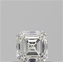 Diamante Natural 0.50 quilates, Asscher , Color J, claridad VVS1 y certificado GIA