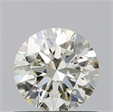 Natural Diamond 0.71 Carats, Round with Excellent Cut, L Color, IF Clarity and Certified by GIA