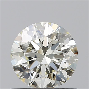 Picture of Natural Diamond 0.71 Carats, Round with Excellent Cut, L Color, IF Clarity and Certified by GIA