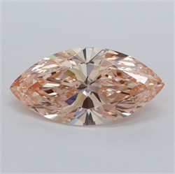 Picture of Lab Grown Diamond 1.54 Carats, Marquise with  Cut, Fancy Vivid Pink Color, VVS2 Clarity and Certified by IGI