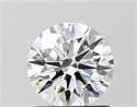 Lab Grown Diamond 1.04 Carats, Round with Ideal Cut, D Color, VVS1 Clarity and Certified by IGI