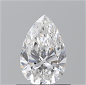 Natural Diamond 0.70 Carats, Pear with  Cut, F Color, VS2 Clarity and Certified by GIA