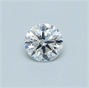 Natural Diamond 0.40 Carats, Round with Excellent Cut, E Color, SI1 Clarity and Certified by GIA