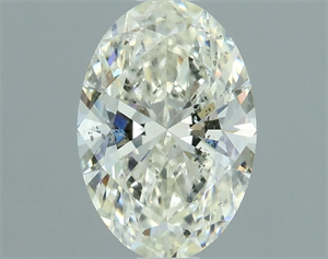 Picture of Natural Diamond 0.51 Carats, Oval with  Cut, L Color, I1 Clarity and Certified by GIA
