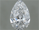 Diamante Natural 0.55 quilates, De pera , Color E, claridad VVS1 y certificado GIA