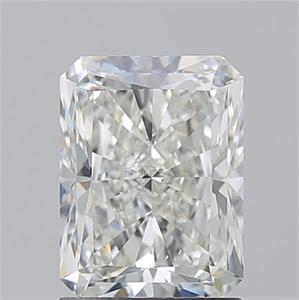 Picture of Natural Diamond 1.70 Carats, Radiant with  Cut, I Color, VS2 Clarity and Certified by GIA