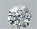 Natural Diamond 0.90 Carats, Round with Excellent Cut, H Color, SI1 Clarity and Certified by GIA