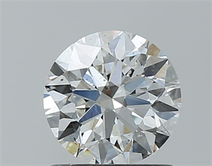 Picture of Natural Diamond 0.90 Carats, Round with Excellent Cut, H Color, SI1 Clarity and Certified by GIA