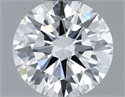 Natural Diamond 0.61 Carats, Round with Excellent Cut, F Color, VS2 Clarity and Certified by GIA