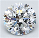 Diamante Natural 2.81 quilates, Redondo , Color D, claridad SI1 y certificado GIA
