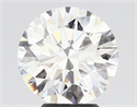 Lab Grown Diamond 4.08 Carats, Round with Ideal Cut, G Color, SI1 Clarity and Certified by IGI