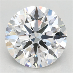 Picture of Lab Grown Diamond 2.69 Carats, Round with Ideal Cut, D Color, VVS1 Clarity and Certified by IGI