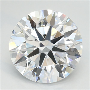 Picture of Lab Grown Diamond 2.05 Carats, Round with Ideal Cut, D Color, IF Clarity and Certified by IGI