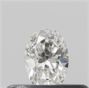 Natural Diamond 0.18 Carats, Oval with  Cut, F Color, SI1 Clarity and Certified by IGI