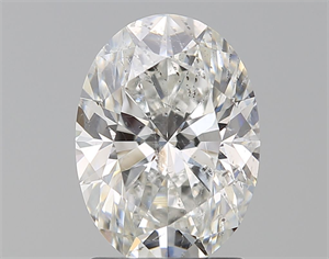 Foto Diamante Natural 2.01 quilates, Ovalado , Color F, claridad SI2 y certificado HRD de