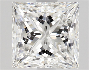 Picture of Natural Diamond 1.45 Carats, Princess with  Cut, E Color, VS1 Clarity and Certified by GIA