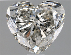 Picture of Natural Diamond 1.00 Carats, Heart with  Cut, G Color, SI2 Clarity and Certified by HRD