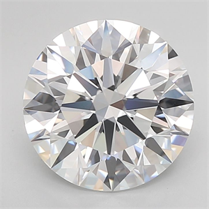 Picture of Lab Grown Diamond 3.66 Carats, Round with Ideal Cut, D Color, VVS2 Clarity and Certified by IGI