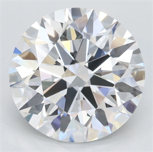 Picture of Lab Grown Diamond 3.80 Carats, Round with Ideal Cut, D Color, VVS1 Clarity and Certified by IGI
