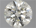 Natural Diamond 1.30 Carats, Round with Excellent Cut, N Color, SI1 Clarity and Certified by GIA