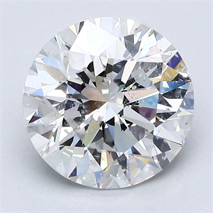 Picture of Natural Diamond 2.70 Carats, Round with Excellent Cut, F Color, SI2 Clarity and Certified by GIA