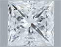Natural Diamond 1.00 Carats, Princess with  Cut, F Color, SI1 Clarity and Certified by GIA