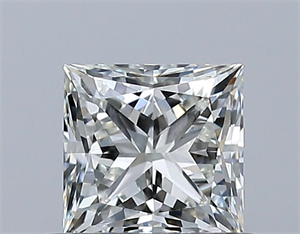 Foto Diamante Natural 0.50 quilates, Princesa , Color J, claridad VVS2 y certificado GIA de