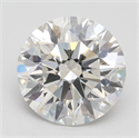 Lab Grown Diamond 2.45 Carats, Round with Excellent Cut, F Color, VS2 Clarity and Certified by IGI