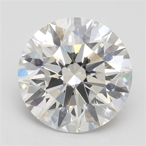 Picture of Lab Grown Diamond 2.45 Carats, Round with Excellent Cut, F Color, VS2 Clarity and Certified by IGI