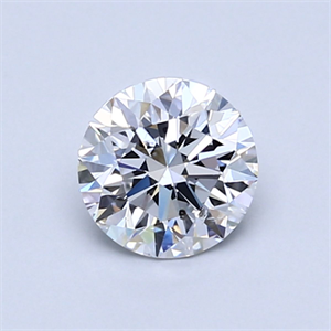 Picture of Natural Diamond 0.81 Carats, Round with Excellent Cut, D Color, SI2 Clarity and Certified by GIA